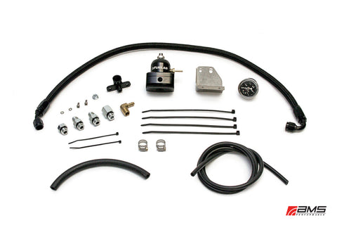 AMS Performance 08-15 Mitsubishi EVO X Fuel Pressure Regulator Kit - Black - AMS.04.07.0001-1