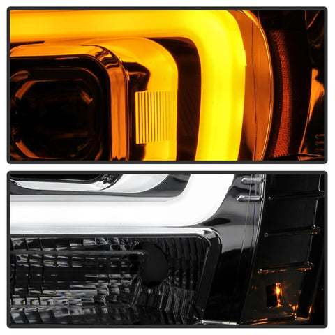 Spyder 07-14 Chevy Suburban/Tahoe V2 Projector Headlights LED Turn Sig Chrome PRO-YD-CSUB07V3-SB-C - 5086235