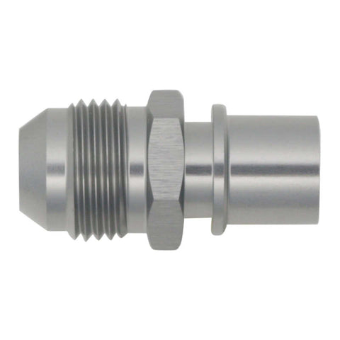 DeatschWerks 8AN Male Flare to Toyota Module Quick Connect - Anodized DW Titanium - 6-02-0128