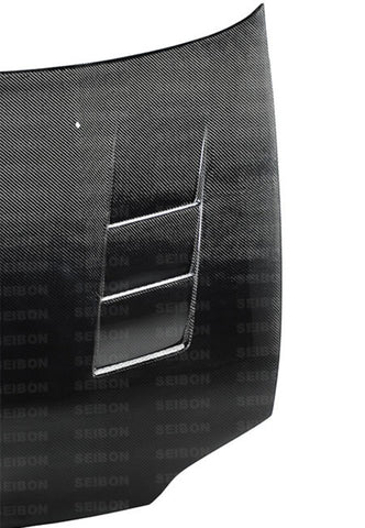 Seibon 92-95 Honda Civic 2DR/3DR TS-Style Carbon Fiber Hood - HD9295HDCV2D-TS