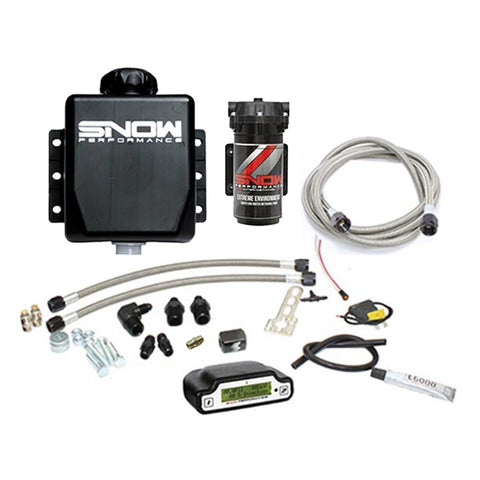 Snow Performance Stg 3 Boost Cooler EFI 2D MAP Prog. Water Injection Kit (SS Braided Line & 4AN) - SNO-310-BRD