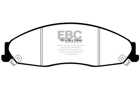 EBC 02-05 Cadillac CTS 2.6 Yellowstuff Front Brake Pads - DP41645R