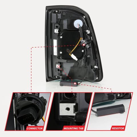 Anzo 19-23 Dodge RAM 1500 Tradesman/Big Horn Full LED Sequential Signal Black Taillights - 311477