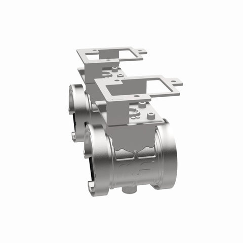 MagnaFlow 2018 Ford Mustang V8-5.0LGAS Exhaust Acc - 2.5in ID/OD - 304SS - Integrated V-Band Flanges - 10805
