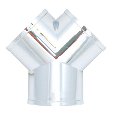 Spectre Intake Tube (Y-Pipe) 3in. OD - Chrome - 8778