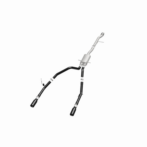 MagnaFlow SYS Cat-Back 4in Black Dual Split Rear Tips 14-15 Chevy Silverado/GMC Sierra 4.3L-5.3L - 15361