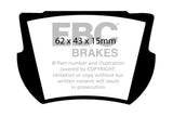 EBC 66-74 Lotus Elan 1.6 Greenstuff Rear Brake Pads - DP2145