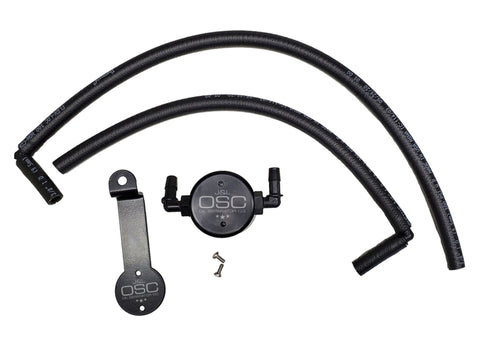 J&L 05-23 Toyota 4Runner 4.0L Driver Side Oil Separator 3.0 - Black Anodized - 3107D-B