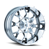 Mayhem 8015 Warrior 20x10 / 5x127 BP / -25mm Offset / 87mm Hub Chrome Wheel - 8015-2152C