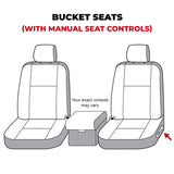 Covercraft 07-13 Toyota Tundra Waterproof Polyester SeatSaver Custom Front Row Seat Covers - Grey - SS2382WFGY