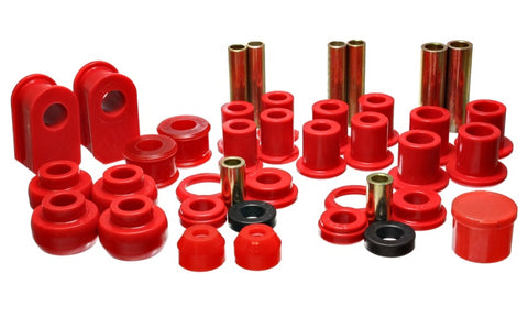 Energy Suspension 92-06 Ford E-250/E-350 Van 2WD Red Hyper-flex Master Bushing Set - 4.18116R