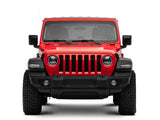 Raxiom 18-22 Jeep Wrangler JL/JT Axial Series LED Headlights- Black Housing (Clear Lens) - J133763