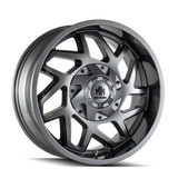 Mayhem 8106 Hatchet 20x9 / 5x139.7 BP / 18mm Offset / 110mm Hub Gloss Gunmetal w/ Black Wheel - 8106-2997GB18