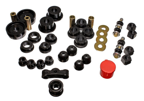 Energy Suspension 84-87 Honda Civic/CRX Black Hyper-Flex Master Bushing Set - 16.18101G