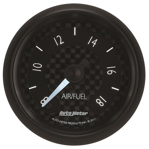 Autometer GT Series 52mm Full Sweep Electronic 8:1-18:1 AFR Wideband Air/Fuel Ratio Analog - 8070