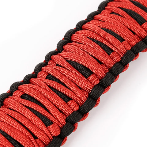 Rugged Ridge Paracord A-Pillar Grab Handle Red 07-18 Jeep Wrangler JK - 13305.80