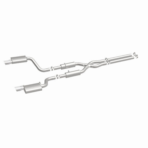 MagnaFlow 11-12 Dodge Charger SRT-8 Hemi Dual Split Rear Exit Stainless Cat-Back Performance Exhaust - 15494