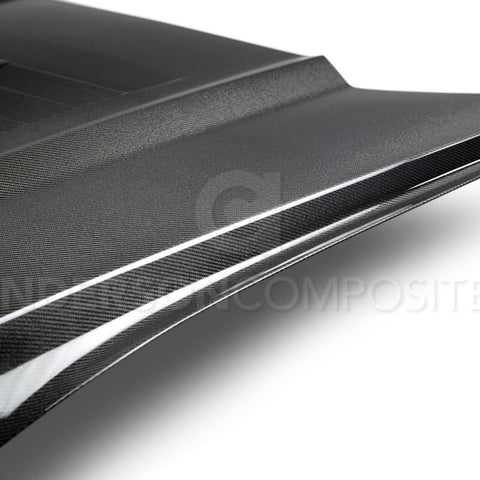 Anderson Composites 15-17 Ford Mustang (Excl. GT350/GT350R) Double Sided Type-GT5 Carbon Fiber Hood - AC-HD15FDMU-GT5-DS