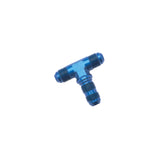 Russell Performance -10 AN Flare Bulkhead Tee Fitting (Blue) - 661340