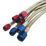 Nitrous Express 3AN 72in SS Braided Hose - Black - 10072