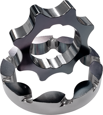 Boundary 2011+ Ford Coyote Mustang/GT350 Billet Black Oil Pump Gear - Vane Ported MartenWear Treated - CM-OPG-MUSTANG-VM
