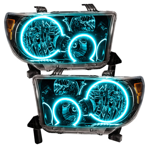 Oracle 07-11 Toyota Tundra Pre-Assembled Headlights- Blk Housing - w/ Simple Controller - 7119-504