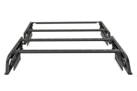 DV8 Offroad 07-23 Toyota Tundra / 09-23 Ford F150 Raptor MTO Series Bed Rack -  2pc Adj. - RRUN-03
