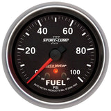 Autometer Sport-Comp II 2-5/8in 0-100 PSI Full Sweep Electronic Fuel Pressure Gauge - 7663