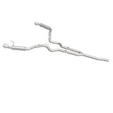 MagnaFlow Cat-Back 15-16 Ford Mustang 2.3L L4 Competition SS 3in Dual Split Rear 4.5in Black Tips - 19256