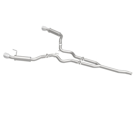 MagnaFlow Cat-Back 15-16 Ford Mustang 2.3L L4 Competition SS 3in Dual Split Rear 4.5in Black Tips - 19256