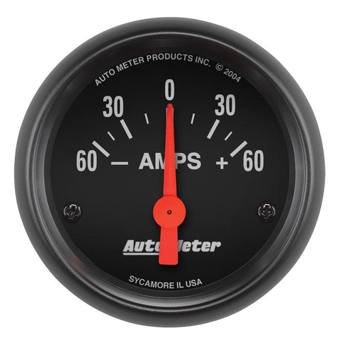 Autometer Ammeter 52mm 60A Electric Z-Series Gauge - 2644