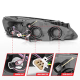 ANZO 2005-2010 Pontiac G6 Projector Headlights w/ Halo Black (CCFL) - 121371