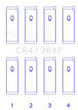King Engine Bearings Nissan SR20DE/DET RWD (2.0L) Performance Rod Bearing Set - Size +0.25mm - CR4136XP0.25