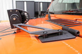 Fishbone Offroad 07-18 Jeep Wrangler JK Hood Light Mount Brackets - FB21066