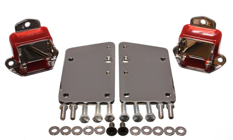 Energy Suspension Ls Conversion Motor Mount Set - Red - 3.1149R