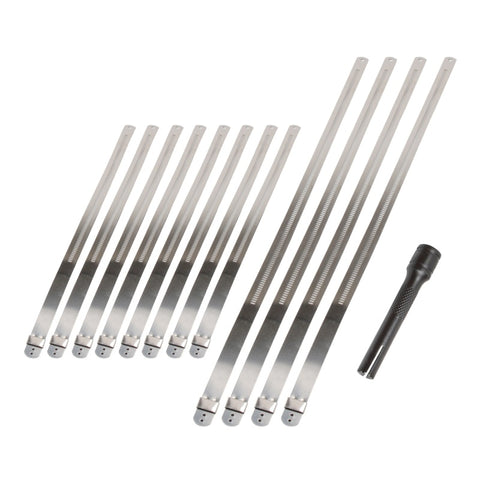 DEI Stainless Steel Positive Locking Tie & Tool Kit - 8in (8 Pack) & 14in (4 Pack) - 10219