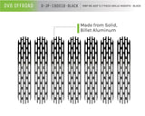 DV8 Offroad 1997-06 Jeep TJ Black Grille Inserts - D-JP-190018-BLACK