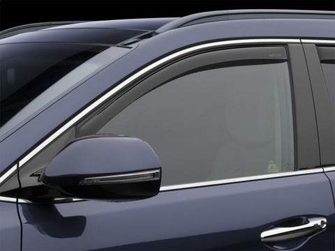 WeatherTech 13+ Hyundai Santa Fe Front Side Window Deflectors - Dark Smoke - 80725