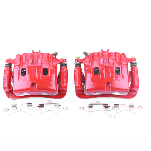 Power Stop 03-06 Acura MDX Front Red Calipers w/Brackets - Pair - S2818