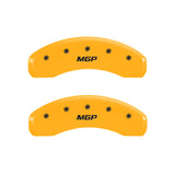 MGP Front set 2 Caliper Covers Engraved Front Oval logo/Ford Black finish silver ch - 10155FFRDBK