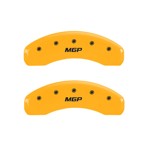 MGP Rear set 2 Caliper Covers Engraved Rear 2015/GT Black finish silver ch - 10203R2MGBK