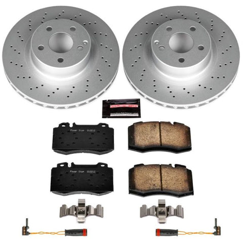 Power Stop 00-03 Mercedes-Benz CL500 Front Z23 Evolution Sport Coated Brake Kit - CRK5235