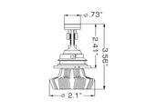 Oracle 9007 4000 Lumen LED Headlight Bulbs (Pair) - 6000K - 5241-001