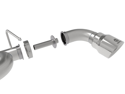 aFe Takeda Exhaust Cat-Back 19-20 Hyundai Veloster N 304SS Polished Dual Tips Exhaust - 49-37010-P