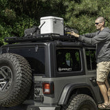 Rugged Ridge Roof Rack with Basket 18-20 Jeep Wrangler JL 4Dr Hardtops - 11703.04