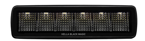Hella Universal Black Magic 6 L.E.D. Mini Light Bar - Flood Beam - 358176201
