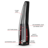 ANZO 2007-2014 Chevrolet Tahoe Led Taillights Red/Clear - 311297