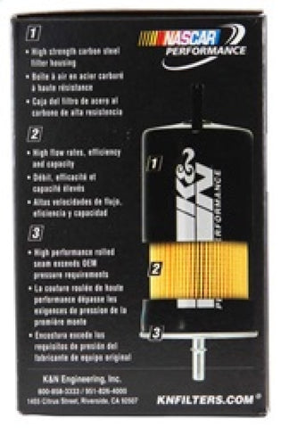 K&N Cellulose Media Fuel Filter 2.125in OD x 4.281in L - PF-1000