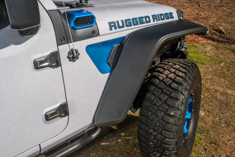 Rugged Ridge Max Terrain Fender Flare Set F & R 18-22 Jeep Wrangler JL - 11640.51