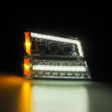 AlphaRex 03-06 Chevy Silverado 1500/2500HD/3500HD/Avalanche Chrome NOVA LED Proj Headlights - 880255